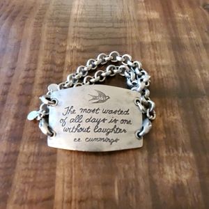 Engraved Metal Bracelet Boutique Jewelry